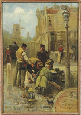 At work in the street