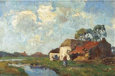 Polder landscape by Charles Dankmeijer - Auction record, sale price, and art valuation. Compare with similar artists and explore comparable artworks.