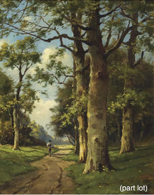 Seasons: a forest path in summer; and A forest path in autumn (2)