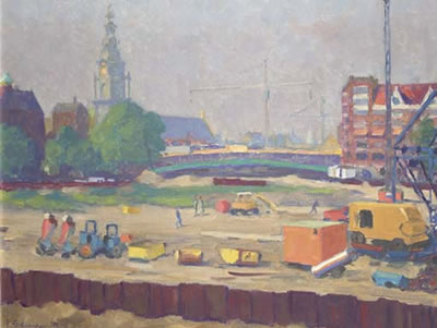 Building of the Stopera, Amsterdam