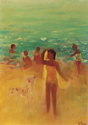 On the beach