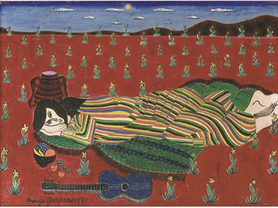 The sleeping gypsy (Ninfa)