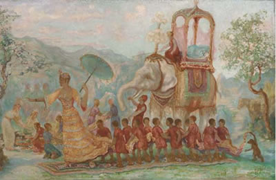 A procession, Thailand