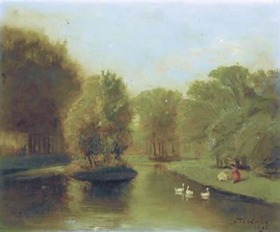 Vijver in het Vondelpark, Amsterdam by Jacob Taanman - Auction record, sale price, and art valuation. Compare with similar artists and explore comparable artworks.
