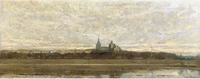 A view of Den Bosch with the St. Jan Cathedral by Frans Slager - Auction record, sale price, and art valuation. Compare with similar artists and explore comparable artworks.
