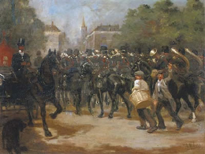 Third regiment hussare (military brassband) by Arie Marthinus Luyt - Auction record, sale price, and art valuation. Compare with similar artists and explore comparable artworks.