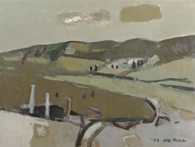 Sample artwork by Otto Kat (1907 - 1995), known for portrait, landscape, and still life painting - View similar artists and auction records