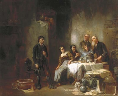 Sample artwork by Anton Seitz (1829 - 1900), known for landscape and genre painting - View similar artists and auction records
