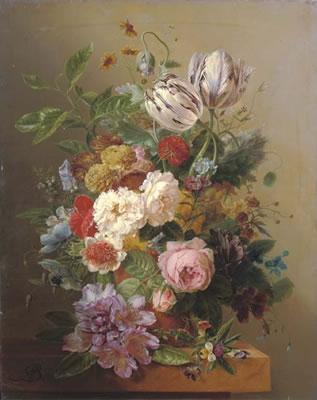 An exuberant flower still life