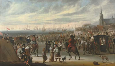 The Departure of King Charles II from Scheveningen on the 24 May 1660 by Cornelis Beelt - Auction record, sale price, and art valuation. Compare with similar artists and explore comparable artworks.