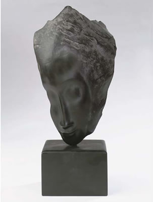 A SLATE FEMALE HEAD