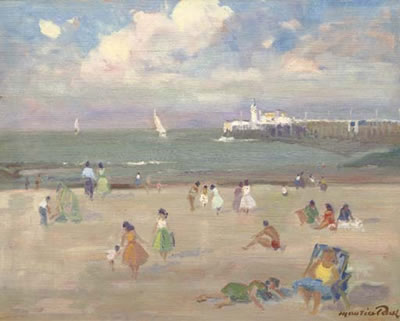 The beach at Oostende