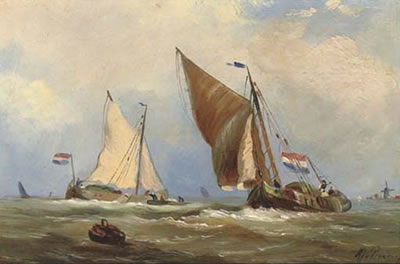 In full sail