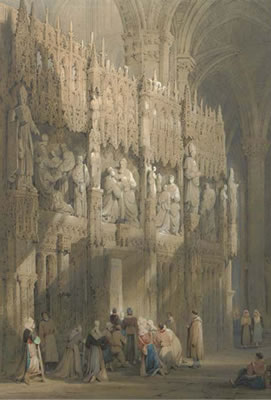 Inside Abbeville Cathedral by Samuel Gillespie Prout - Auction record, sale price, and art valuation. Compare with similar artists and explore comparable artworks.