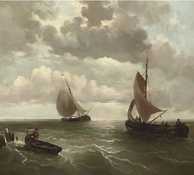 Setting out to sea by Jacob Willem Gruyter - Auction record, sale price, and art valuation. Compare with similar artists and explore comparable artworks.