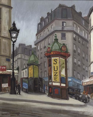 Parisian streetcorner