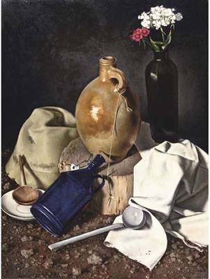 A still life with a jug, sweet william in a vase and a hat by Johannes Bernardus Ponsioen - Auction record, sale price, and art valuation. Compare with similar artists and explore comparable artworks.