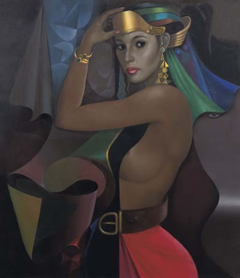 Sample artwork by Sudarisman (Born 1948), known for painting - View similar artists and auction records