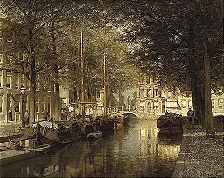 The Nieuwe Uitleg and Smidswater with the Hooigracht beyond, The Hague
