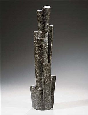 Zwarte zuil - Black Column by Piet van Stuivenberg - Auction record, sale price, and art valuation. Compare with similar artists and explore comparable artworks.