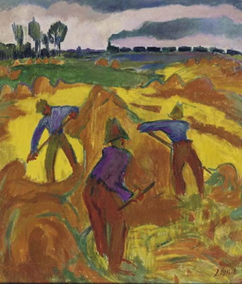 Sample artwork by Jan Altink (1885 - 1975), known for bucolic landscape painting - View similar artists and auction records