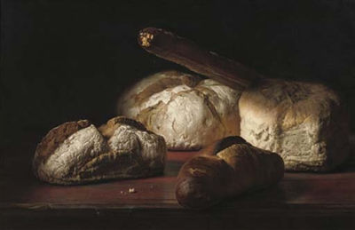 A still life with bread