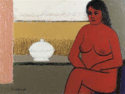 Dromend naakt voor het venster by Rik Slabbinck - Auction record, sale price, and art valuation. Compare with similar artists and explore comparable artworks.