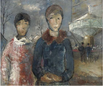 Sample artwork by Gerard Hordyk (1899 - 1958), known for genre, figure, illustrator, mural - View similar artists and auction records