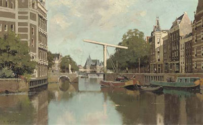 Sample artwork by Evert Jan Ligtelijn (1893 - 1975), known for landscape paintings of the netherlands and other countries - View similar artists and auction records