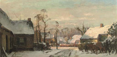 Sample artwork by David Schulman (1881 - 1966), known for land-and townscape painting - View similar artists and auction records