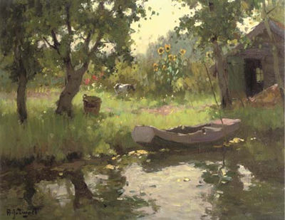 Achter Een Boerdery te Nieuwkoop: a Farm Garden