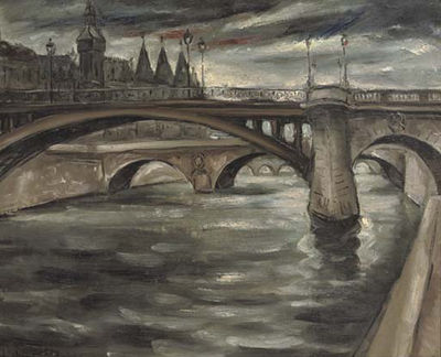 A Bridge Crossing the Seine, Paris