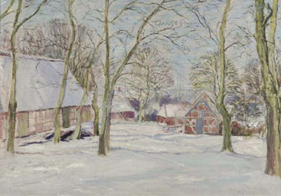 Wintermorgen Worpeswede, Germany (recto); Study of a Beach (verso by Walter Bertelsmann - Auction record, sale price, and art valuation. Compare with similar artists and explore comparable artworks.