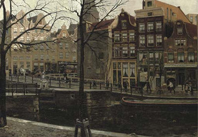 Sample artwork by Dirk Johannes van Haaren (1878 - 1953), known for realist landscape paintings - View similar artists and auction records