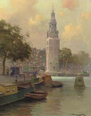 A View of the Montelbaanstoren, Amsterdam