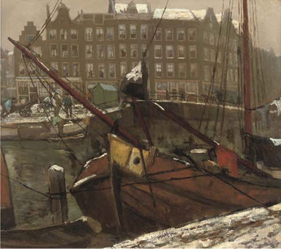 Along the Prinsengracht by Marie Henrie MacKenzie - Auction record, sale price, and art valuation. Compare with similar artists and explore comparable artworks.
