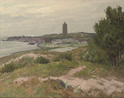 A View of Terschelling, With the Brandaris Lighthouse