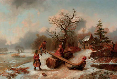 Playing in the Snow