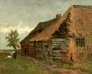 By the Farmhouse by Willem Johannes Weissenbruch - Auction record, sale price, and art valuation. Compare with similar artists and explore comparable artworks.