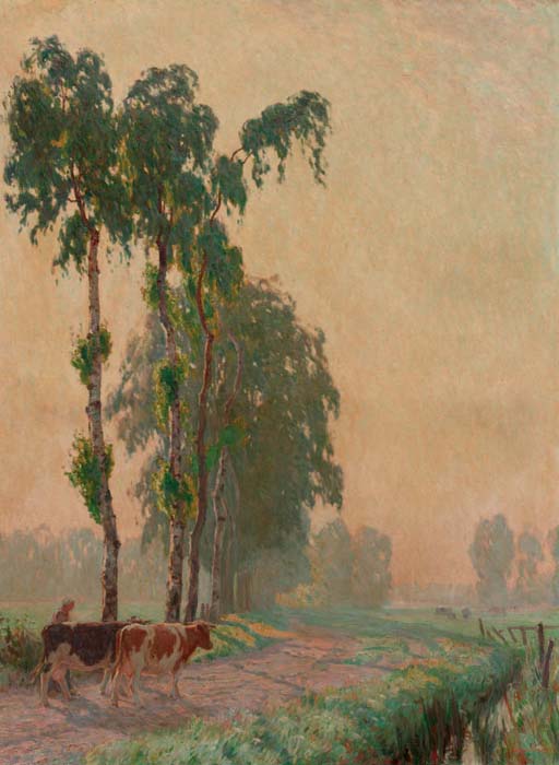 Vroege Morgen: Leading the Cattle to Pasture