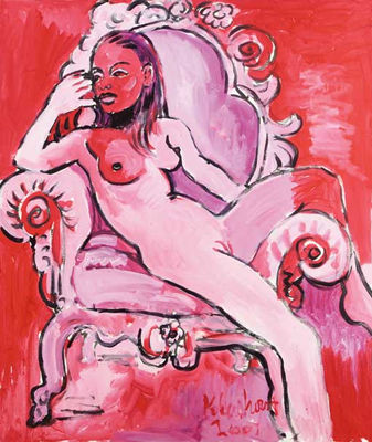 Seated nude by Peter Klashorst - Auction record, sale price, and art valuation. Compare with similar artists and explore comparable artworks.