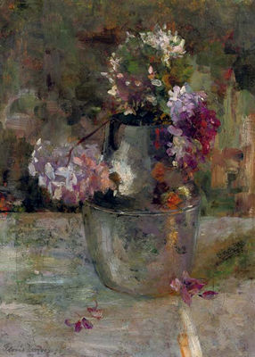 Purple Hortensia in a vase