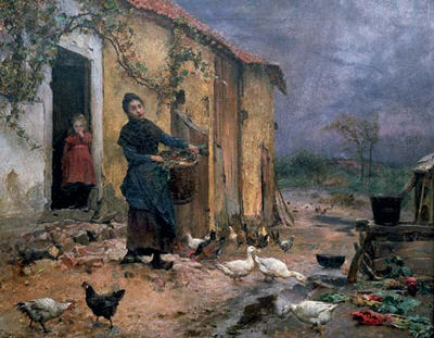 By the cottage