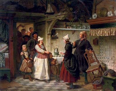 The arrival of the guests