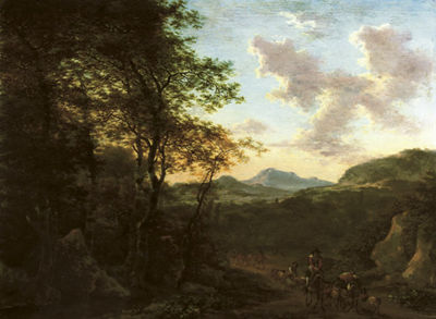 An Italianate Wooded Landscape