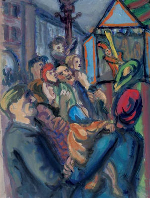 Puppet-show at Dam square, Amsterdam