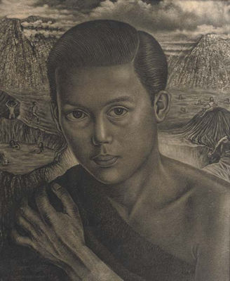 Portrait of an Indonesian boy