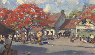 A Sunny Day at the Market