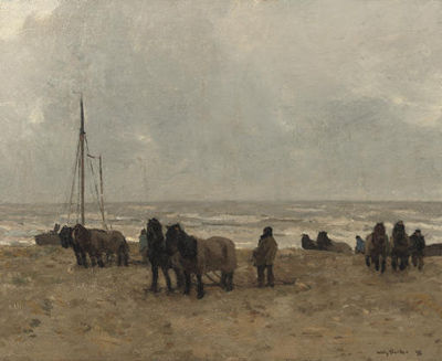 Strand: working on the beach