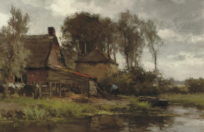 A riverside farmhouse by Chris Van Der Windt - Auction record, sale price, and art valuation. Compare with similar artists and explore comparable artworks.